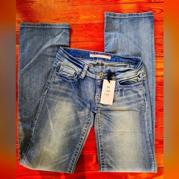 STANDARDS & PRACTICES Jeans Womens Waist 28 Low Rise Straight Leg Tall - Picture 1 of 7